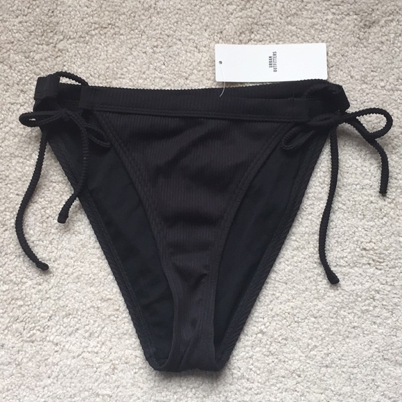 ✨🪩UO Out From Under Black High Leg Bikini Bottoms - Picture 6 of 10